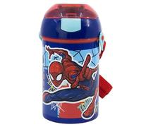 BOUTEILLE RÉUTILISABLE ROBOT POP UP AVEC CANNUCE, CORRA Y CIERRE DE 450 ML | SPIDERMAN MOB RULES