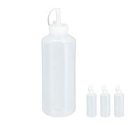 Relaxdays Bouteille à sauce 1000 ml lot de 24