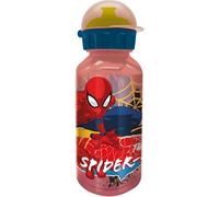 Bouteille scolaire Tataway Spiderman 370 ml pour enfants - Bouteille légère, sans BPA et réutilisable, idéale pour l'école, le sport et les loisirs