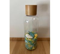 Bouteille Sensorielle en plastique avec bouchon en bambou écologique " Les Trésors de la Mer "