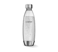 SodaStream Bouteille 1L pour Machine à Eau Pétillante et Soda | Technologie Snap & Lock à Clipser | Compatible Lave-Vaisselle | Sans BPA | Détails Acier Inoxydable