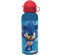 | Bouteille Sonic The Hedgehog 520 ml en aluminium - Bouteille d'eau réutilisable - Design portable et compact - Couvercle anti-fuite - Idéal pour le sport et le bureau Capacité de la bouteille en alu