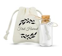 Bouteille Souvenir en Verre avec Bouchon en Liège pour Première Coupe de Cheveux de Bébé, idéale pour conserver les cheveux du fœtus et les commémorer, Coffret Cadeau (Personnalisable)