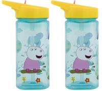 BOUTEILLE SQUARE EASY HOLD 530 ML | PEPPA PIG (Lot de 2)