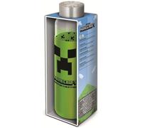 Bouteille - STOR - Minecraft - Verre avec étui en silicone - Réutilisable - 585 ml