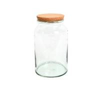 Esschert Design – Bouteille de terrarium semi-ouverte moyenne – Verre recyclé, liège