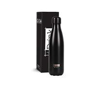 Bouteille thermique en acier à double paroi I-Drink 350/500/750/1000 ml, Décorée (1000 ML, Black)