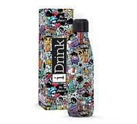 Bouteille thermique en acier à double paroi I-Drink 350/500/750/1000 ml, Décorée (1000 ML, Graffiti)