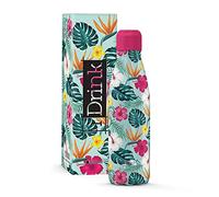 Bouteille thermique en acier à double paroi I-Drink 350/500/750/1000 ml, Décorée (350 ML, Tropical)