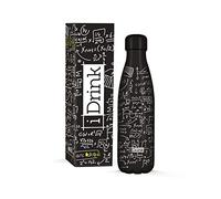 I-Drink Bouteille Thermique en Acier à Double paroi 350/500/750/1000 ML, Décorée (500 ML, Matematic)