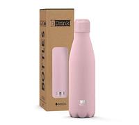 Bouteille thermique en acier à double paroi I-Drink 350/500/750/1000 ml, Décorée (500 ML, Rose)