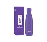 Bouteille thermique en acier à double paroi I-Drink 350/500/750/1000 ml, Décorée (500 ML, Violet Foncé)