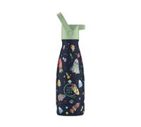 Bouteille Thermique Enfant - 260 ml - Space Rockets - Bouteille d'Eau en Acier Inoxydable - Boissons Froides 36 Heures et Chaudes 18 Heures - Finition Peinture Gaufrée - Sans BPA - Cool Bottles