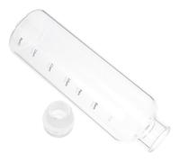 Bouteille Transparente de Boisson en Plastique 500ml avec Échelle | Forme Simple et Pratique, Bords Lisses, Prise en Main Confortable, Portable pour Eau et Jus, Camping et Randonnées
