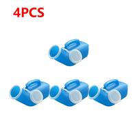 Bouteille Urinoir En Plastique Avec Couvercle Pour Homme,Contenant Pour Pipi,Urinoir Masculin,Optique,1200ml,1 À 5 Pièces - Type 4pcs