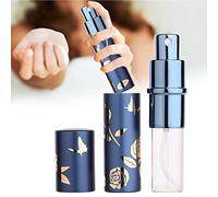 Bouteille Vaporisateur de Parfum de Voyage, 10ml Mini Atomiseur Réutilisable Parfum de Sac Vide Rechargeable Voyage Bouteille Vaporisateur de Poche Portable(Bleu)