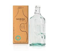 Bouteille verre 2L - Carafe eau verre avec bouchon, Pichet eau, jus, lait, Adaptées au réfrigérateur ou porte frigo, Gourde 2 litres, Verre 100% recyclé et sans additifs - Couleur transparent