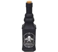 bouteille verre noire halloween 24 cm - chaks 11061 Noir G