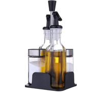 Bouteille Verre Sel et Poivre Huile et Vinaigre - Conception Rotative du Bouchon pour Versement Facile