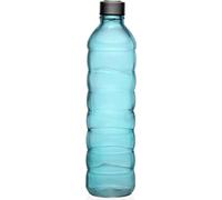 Bouteille Versa 1,22 L Bleu Verre Aluminium 8,5 x 33,2 x 8,5 cm