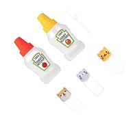 Bouteilles à Presser en Plastique, Mini Bouteilles de Sauce Soja, Bouteilles à Presser pour Vinaigrette, Bouteilles à Jet de Cuisine pour Condiments