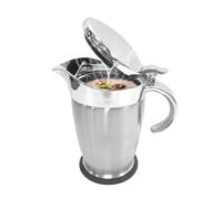 Bouteilles à Sauce Bocal Isotherme 750ml | Récipient Sauce Bec Anti-Goutte Large Ouverture Avec Couvercle Pour Réunions Familiales, Buffets, Cuisine Maison Et