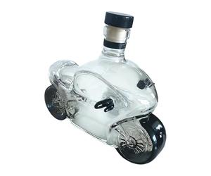 Bouteilles à whisky en verre avec couvercles, 300 ml pour moto, bouteille d'alcool de collection - pour les amateurs de collectionneurs, vitrine, bar, restaurants, hôtels, clubs, salle à manger, fête