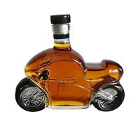 Bouteilles à whisky en verre avec couvercles - 300 ml - Récipient à vin pour moto - Décanteur d'alcool domestique - pour barmen, amateurs de bar, vitrine, restaurants, hôtels, clubs, étagères