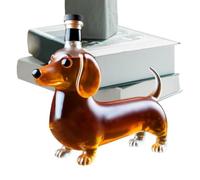 Bouteilles à whisky vides à décanter en forme d'animal | Bouteille de liqueur en verre en forme de teckel pour anniversaire, pendaison de crémaillère, mariage, bar, salle à manger