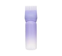 Bouteilles applicatrices de couleur de cheveux - Bouteille d'huile réutilisable pour cheveux de 170,1 g - Peigne portable pour cuir chevelu à échelle graduée pour la maison, l'école de beauté, le salo