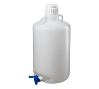 Bouteilles bonbonne rondes en LDPE Nalgene® avec robinet 20L Carton de 4 83B
