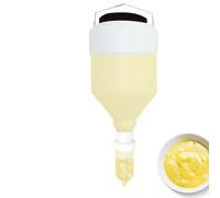 Bouteilles compressibles, distributeur de salade à suspendre | 5,5 L - Bouteille rechargeable anti-fuite pour sauces, condiments, cuisine, ketchup, crème sure, vinaigrette