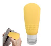 Bouteilles compressibles rechargeables, bouteilles en silicone format | Portable Produits d'organisation de toilette pour nettoyant pour le visage, Gel douche, revitalisants, Lotion,