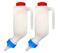 Bouteilles d'alimentation pour chèvres - Deux bouteilles pour agneaux | Accessoires pour animaux de compagnie avec échelle et poignée pour chèvre, vache, mouton, chiot