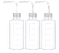 Bouteilles d'Arrosage à Presser en Plastique - Flacons de Lavage de Sécurité Avec Bouche Étroite - Compressibles pour Labo de Tatouage, Jardin, Plantes - 500ml, 3 Pièces