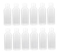 Bouteilles de compression de condiments 12 pcs, bouteilles sauce transparente 500 ml avec capuchon à mage pour l'huile, conteneurs camping contenants la sauce barbecue