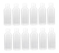Bouteilles de compression de condiments, bouteilles sauce transparente 12pcs 500 ml avec capuchon à rabat pour l'huile, contenant camping Conteneurs BBQ Sauce