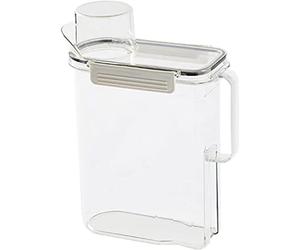 Bouteilles de détergent, boîte de stockage de poudre avec couvercle et poignée, récipient transparent pour grains de riz de cuisine