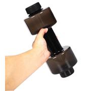 Bouteilles de fitness en forme d'haltère - Carafe à eau portable pour exercice physique - Cadeau d'anniversaire parfait pour les hommes et les femmes de gym
