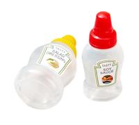 Bouteilles De Ketchup - Petits Récipients À Sauce | Bouteille À Condiments Récipient De Vinaigrette À Salade De Sauce Portable Pour Le Déjeuner, Le Camping Pour Coulis Tomate Moutarhuile Comestibl
