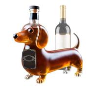 Bouteilles de liqueurs, bouteille de liquide en forme de chien - Statue décorative en forme d'animal - Conteneur de vin transparent pour anniversaire et fête d'inauguration de la maison