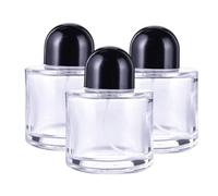 Bouteilles de parfum de 3 pcs vides, 50 ml / 1, 7 oz en verre rechargeable bouteille parfum avec atomiseur pulvérisation, récipient d'huile essentielle pour les voyages et sortants