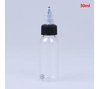 Bouteilles De Pigments Pour Aérographe De Tatouage Transparent Recyclable, Contenant Vide, 30/60/120ml, 1 Pièce
