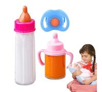 Bouteilles de pour bébé - Jouets prétendant pour | Bouteilles de disparition et de jus de , jouet d'alimentation pour avec tétine pour garçons et filles 3+