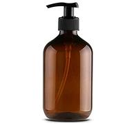 Bouteilles de Shampooing avec Distributeur de Savon à Main de la Pompe Salle de Bain Vert foncé/Brun / 1pc / 2pc / 4pc / 500 ML en Plastique Vide Repeuple des (1pc 500 ML Brun)