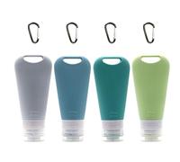 Bouteilles de shampooing de voyage - Récipient en silicone pour nourriture pour chien, 90 ml, accessoires pour le lavage du corps, lotions et crème | Bouteilles de toilette portables rechargeables
