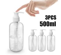 Bouteilles De Shampooing Rechargeables Pompe Bouteilles Conditionneur Distributeur Vide 3pc 500ml