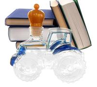 Bouteilles De Spiritueux Vides | Conteneur en Verre en Forme de Tracteur 300 ml | Carafe En Verre Vide Pour Bouteille De Spiritueux - Pour Alcool Bourbon Tequila Vodka Brandy Bureau Bar Hommes Papa An