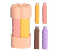 Bouteilles De Toilette De Voyage,Récipients Antifuites Pour Liquides - Flacons Réutilisables 4 en 1 Portables en Silicone pour Vacances, Randonnée et Camping