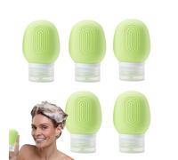 Bouteilles de toilette format voyage,Bouteilles de toilette de voyage - Bouteilles de toilette anti-fuite,Bouteille de voyage compressible, contenants de toilette de voyage portables, ensemble de bout